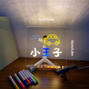 LED Message Board – DIY Acrylic Writing Pad with 7 Pens