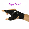 LED Flashlight Gloves – Waterproof Fingerless Outdoor Tool
